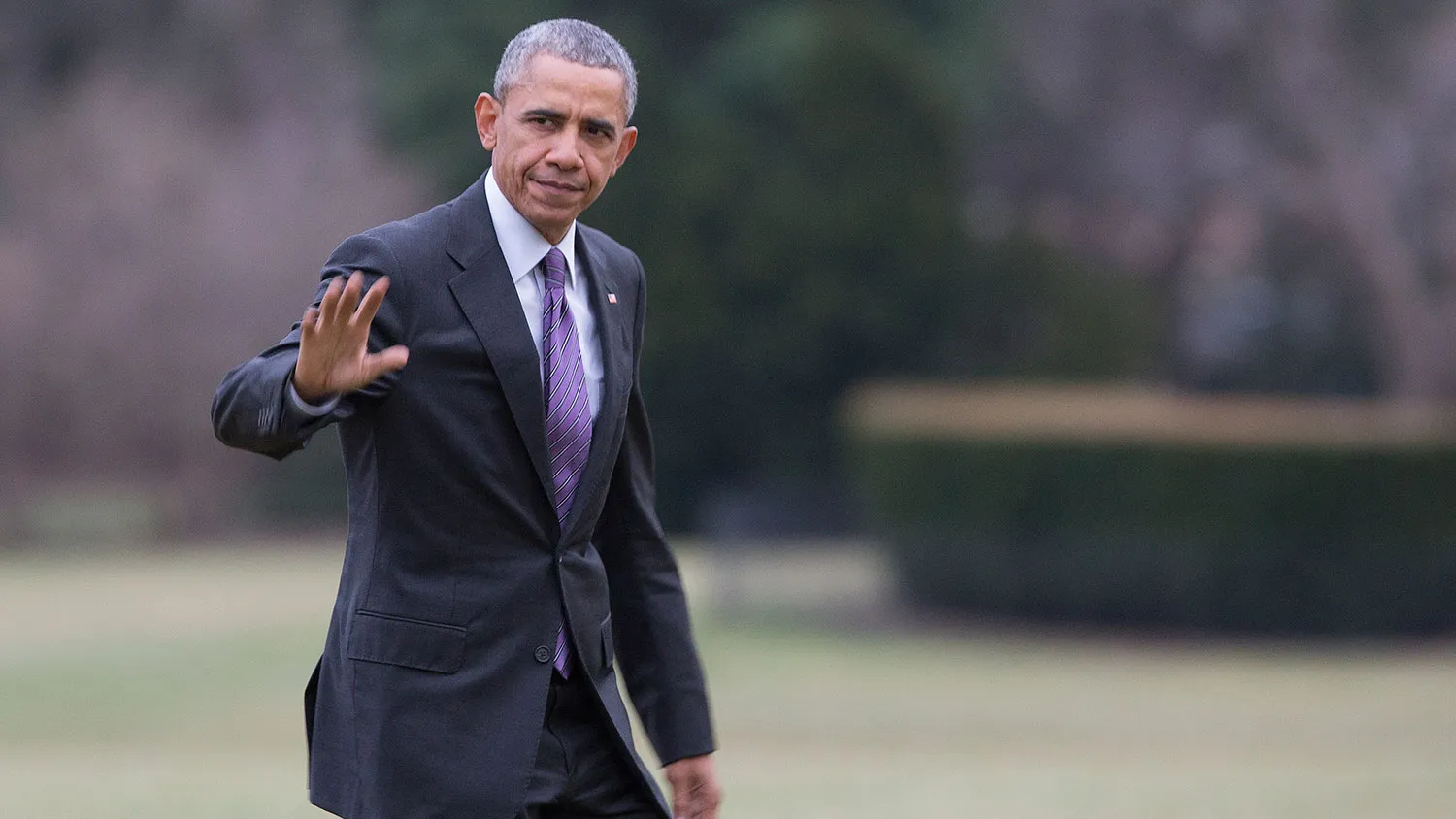 President Barack Obama arrives at the White House on March 3, 2016.
