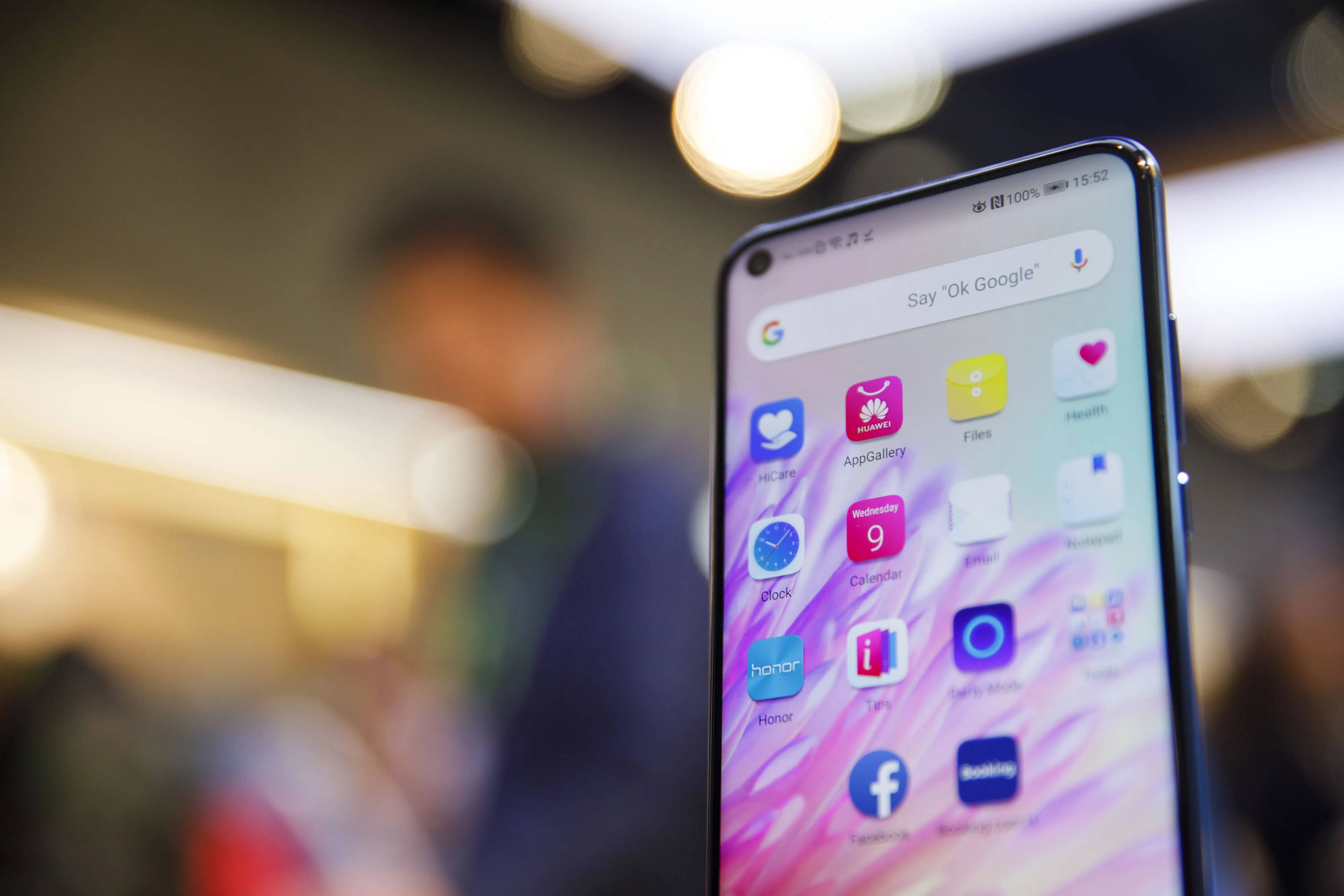 A Huawei Honor smartphone.
