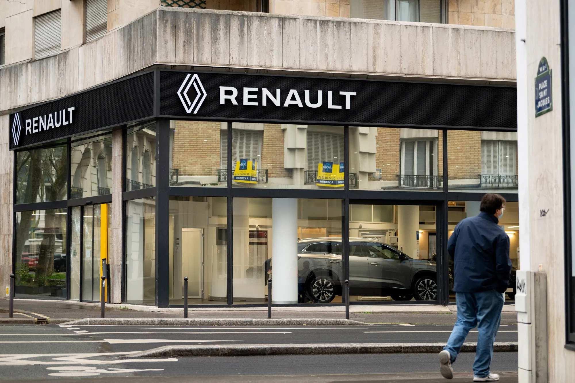 A Renault showroom in Paris.