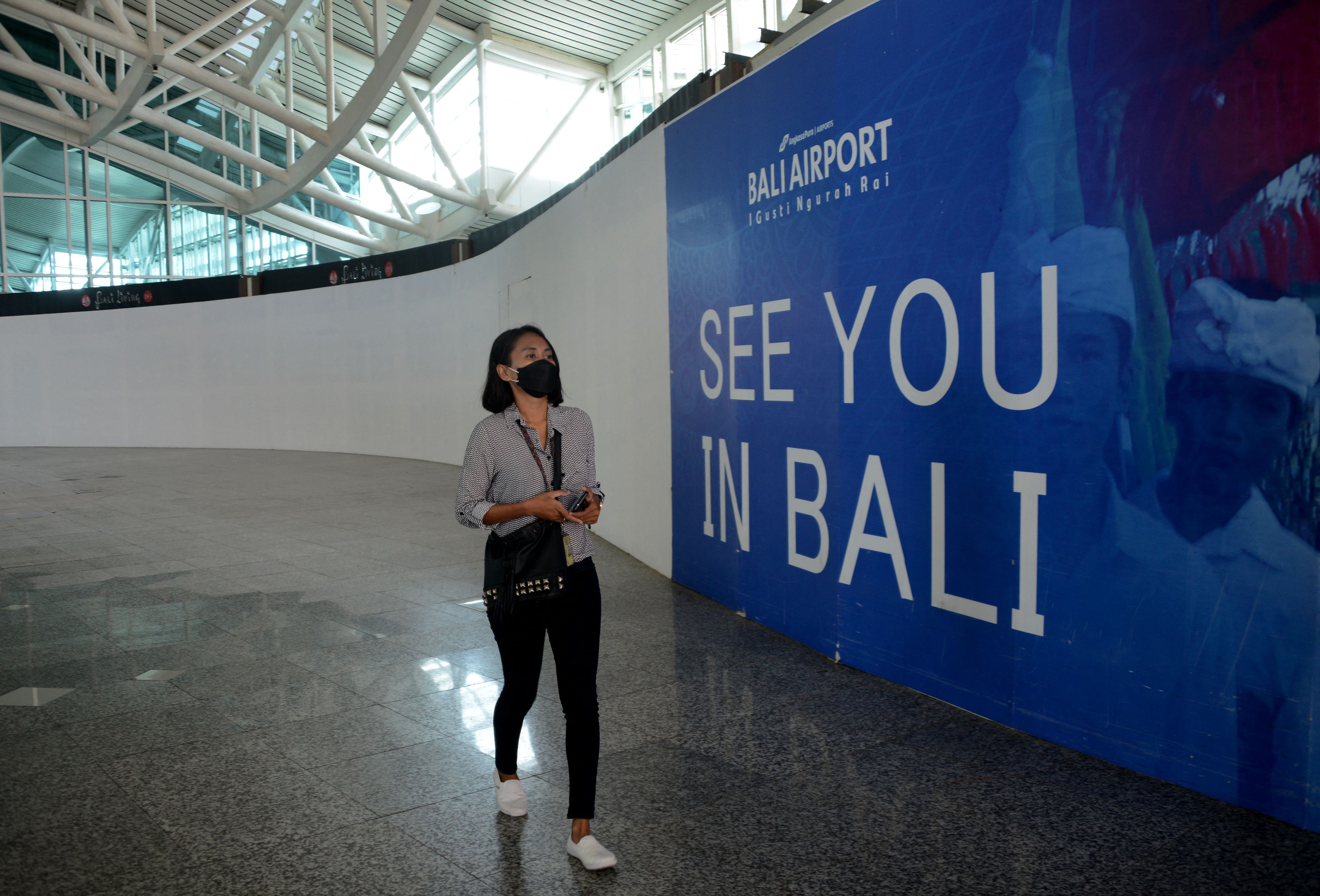 The international departures area at Ngurah Rai airport in Tuban near Denpasar on the Indonesian resort island of Bali on Oct. 5.