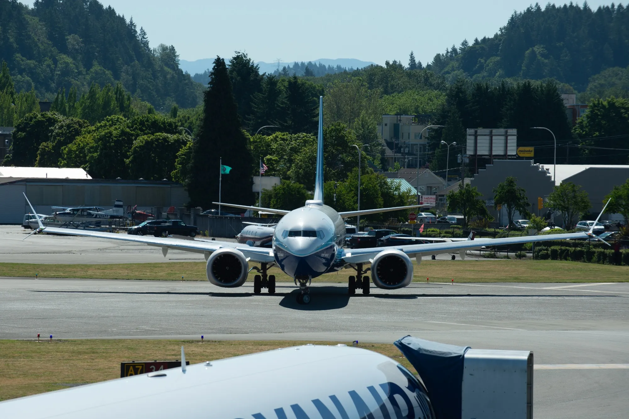 A Boeing 737 Max aircraft in Seattle, Washington, U.S.