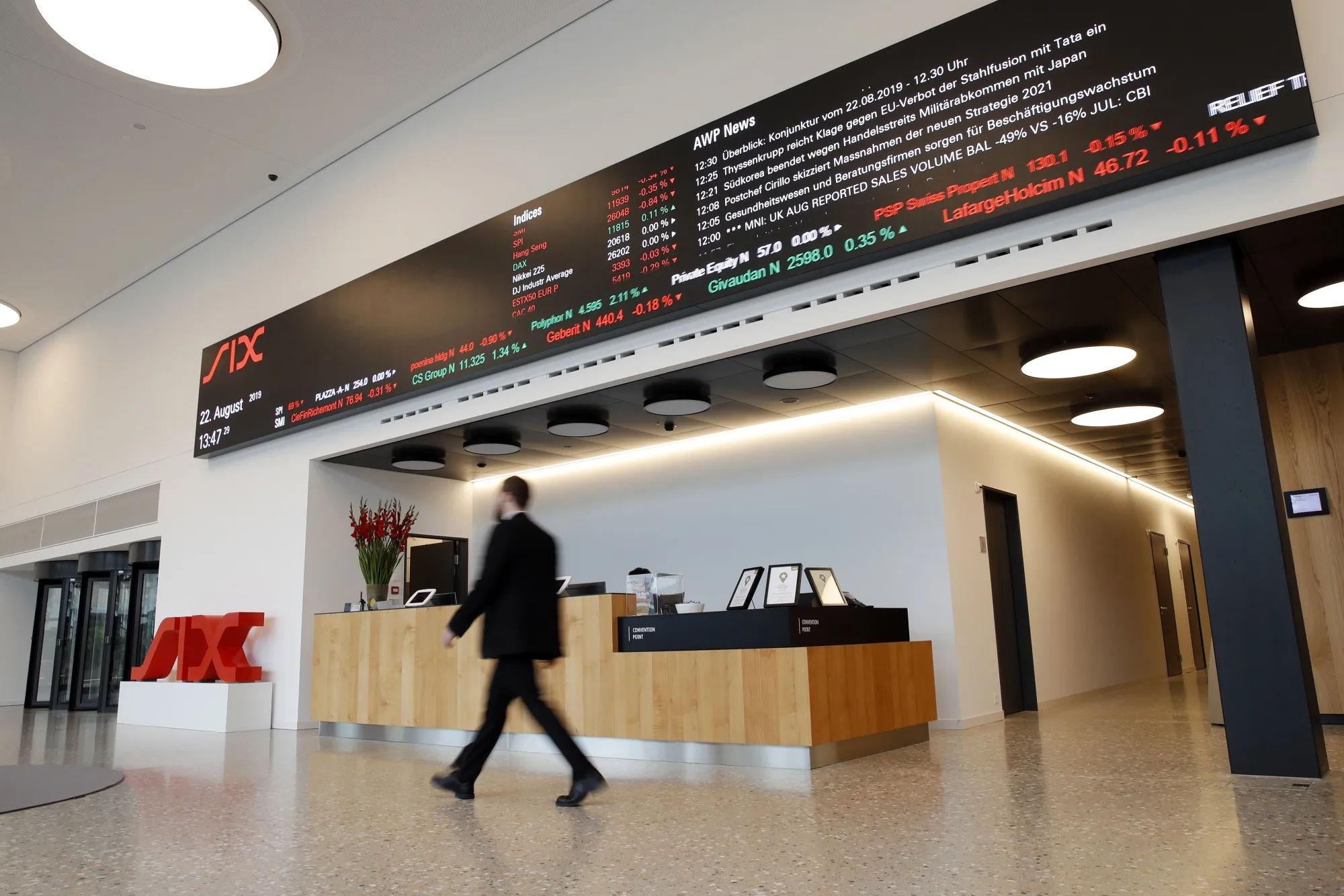 The&nbsp;Swiss Stock Exchange.