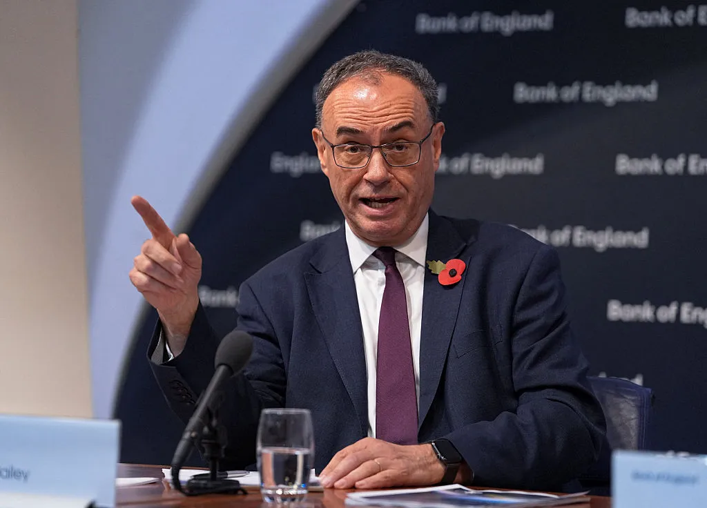 Bank of England Governor Andrew Bailey.