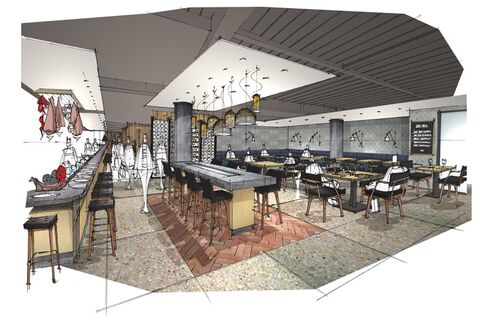 A rendering of the new Jose Pizarro at Broadgate Circle.