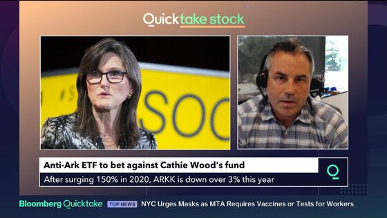 Anti-Ark ETF Plan Caps a Bad Stretch for Cathie Wood’s Funds