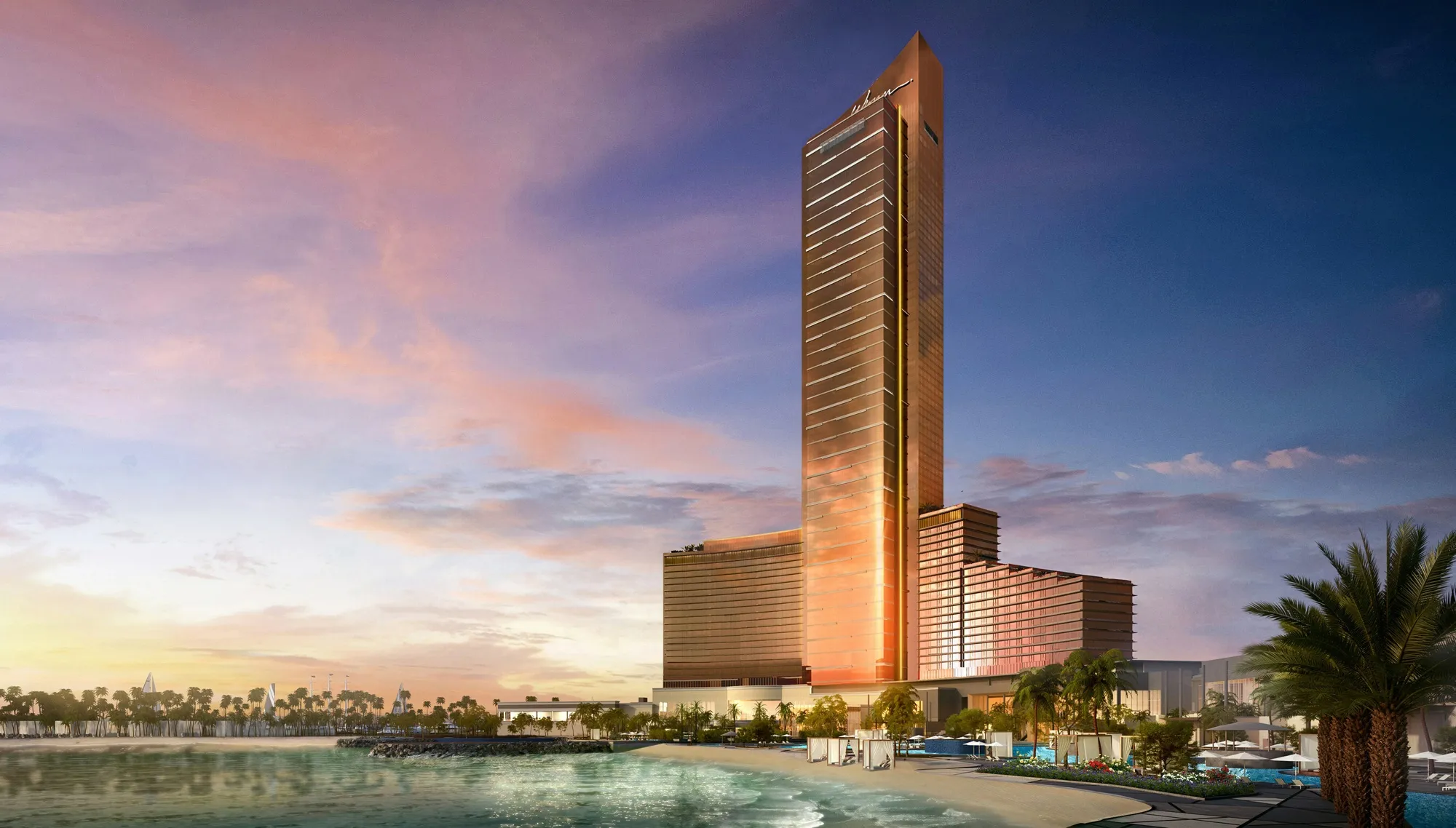 Rendering of Wynn Al Marjan Island.