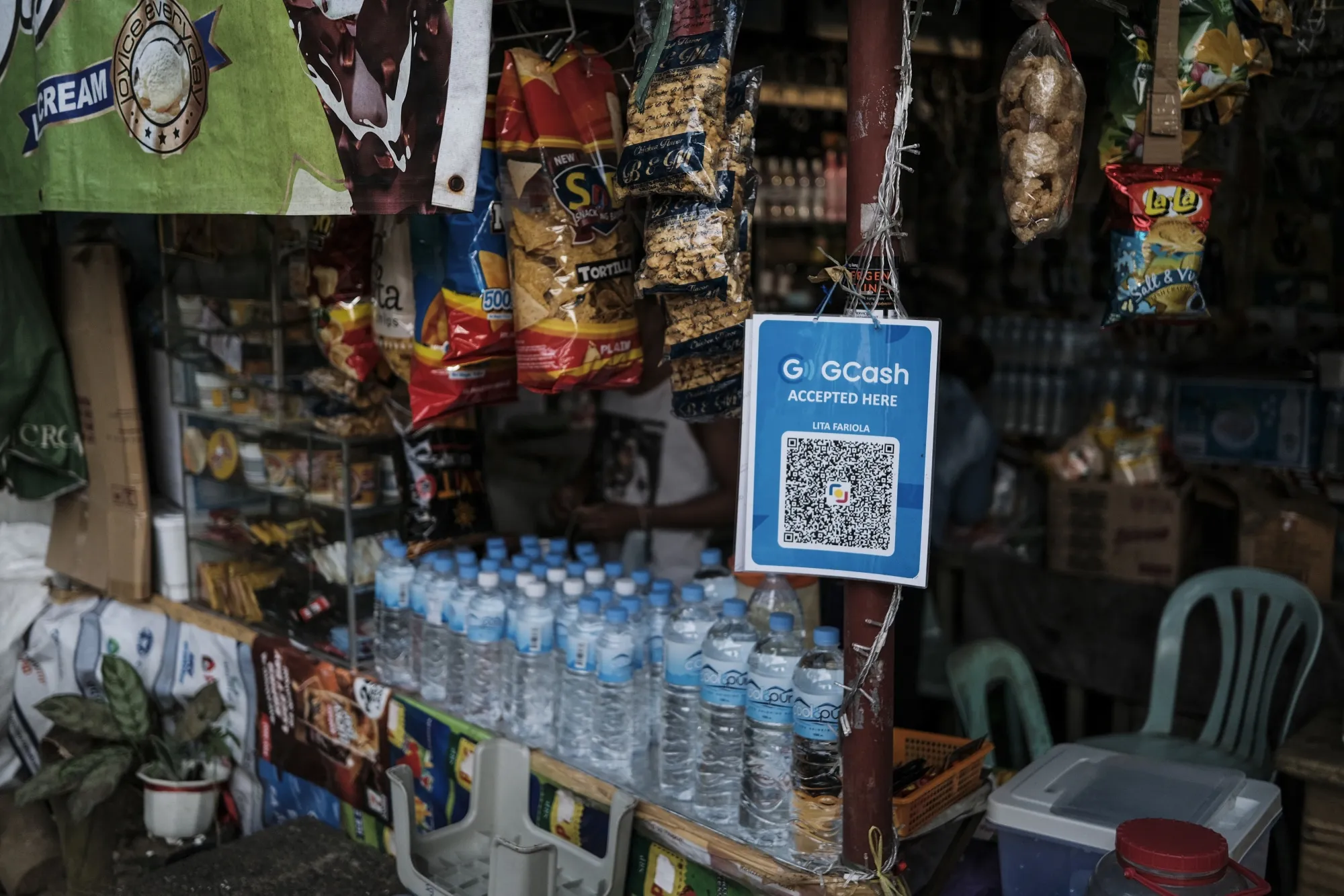 A GCash QR code.
