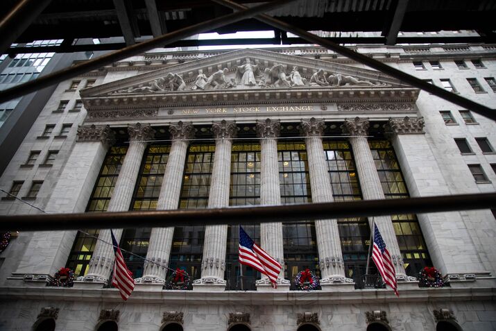 Last Day Of Trading For 2021 On Floor Of NYSE