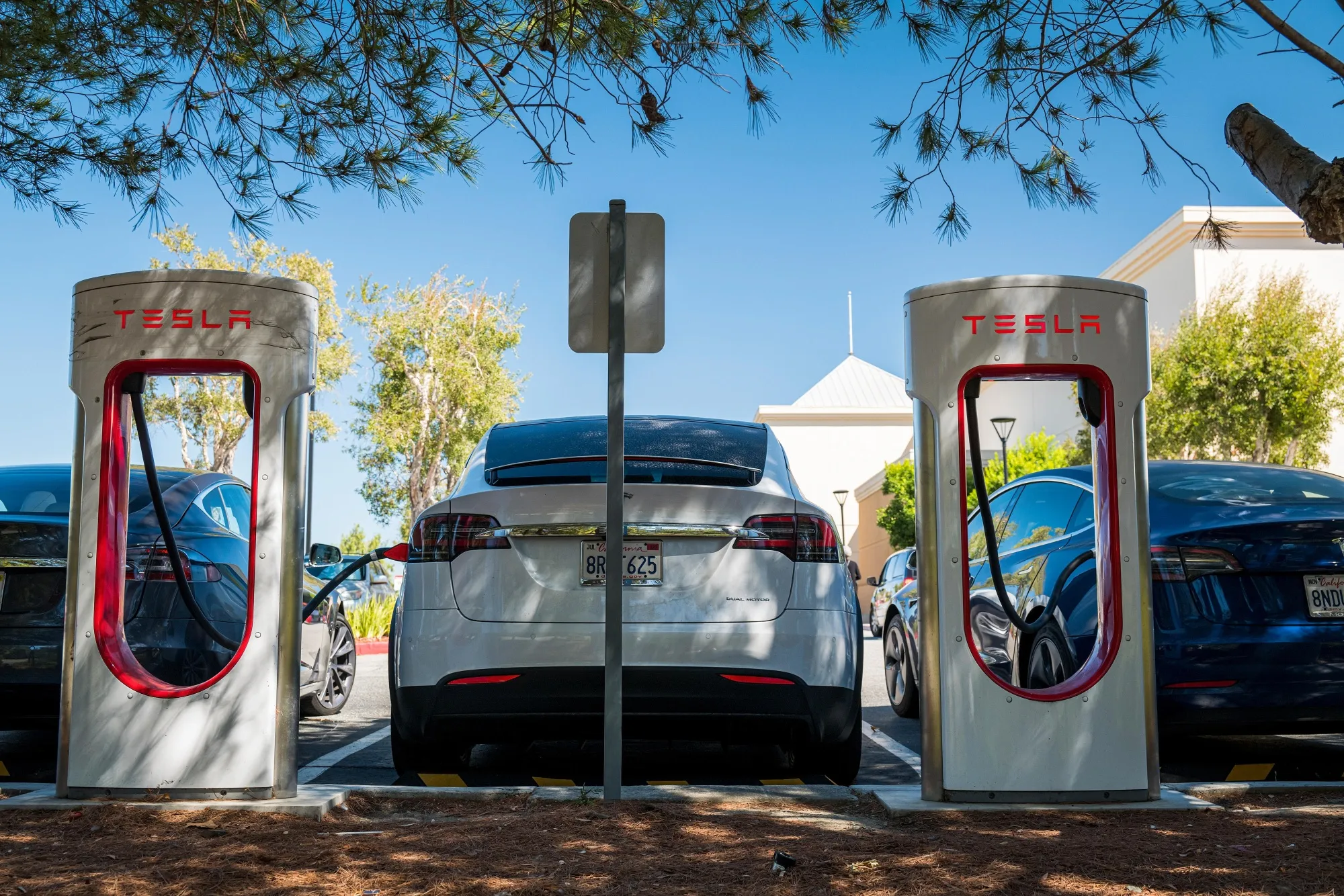 Charging stations in San Mateo, California, U.S.