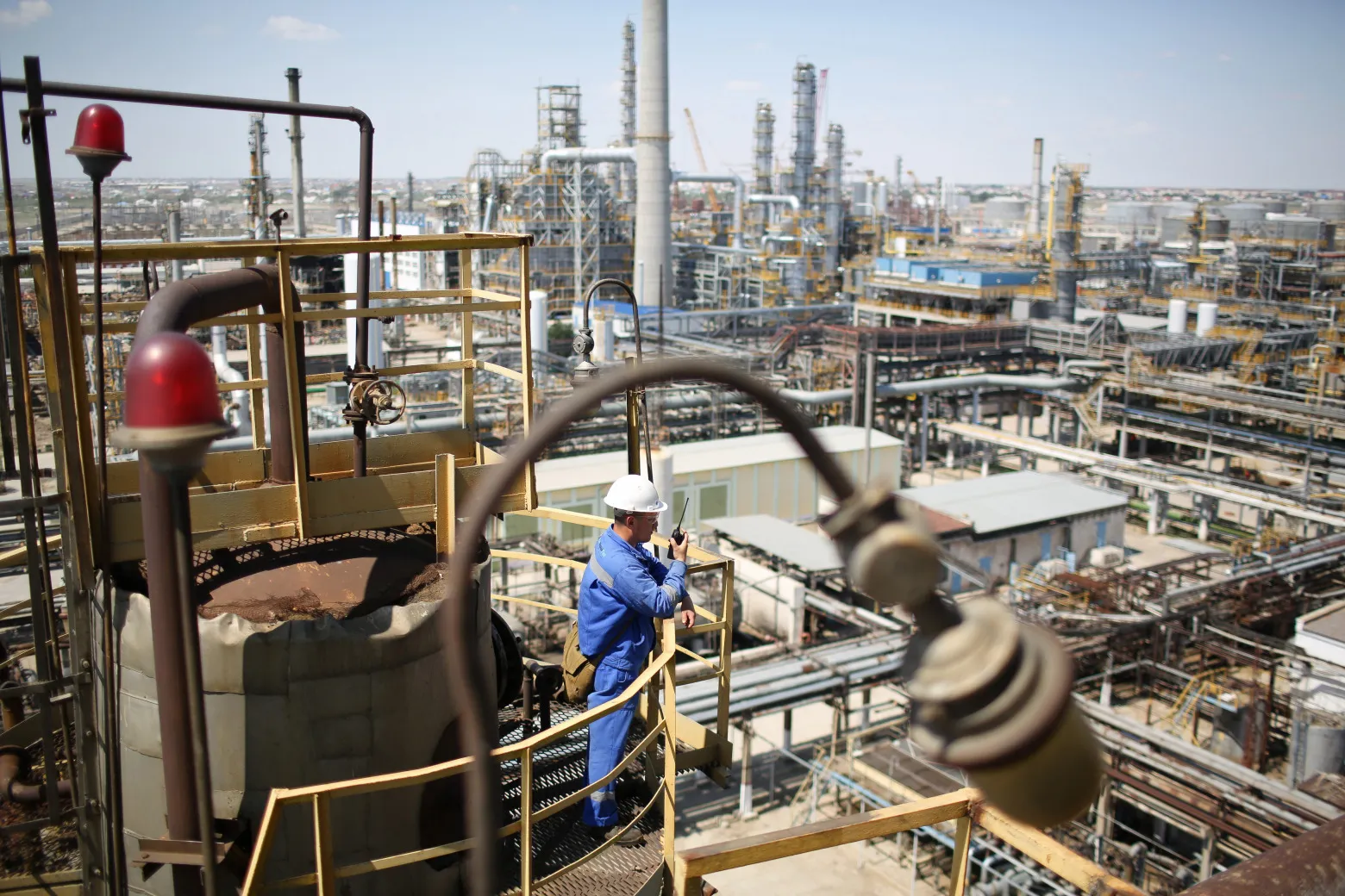 The Atyrau oil refinery, operated by KazMunayGas National Co., in Atyrau, Kazakhstan.