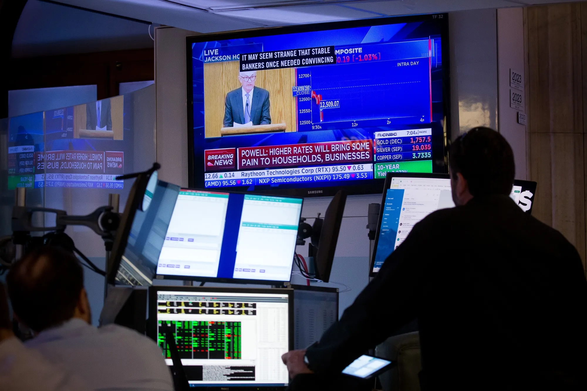 US stocks&nbsp;sank as&nbsp;Jerome Powell&nbsp;gave a short and clear message at the Jackson Hole forum last month that rates will stay high for some time, pushing back against the idea of a&nbsp;Federal Reserve&nbsp;pivot that could complicate its war against inflation.