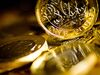 Close up of the new UK pound coin released into circulation 30 Mar 2017.