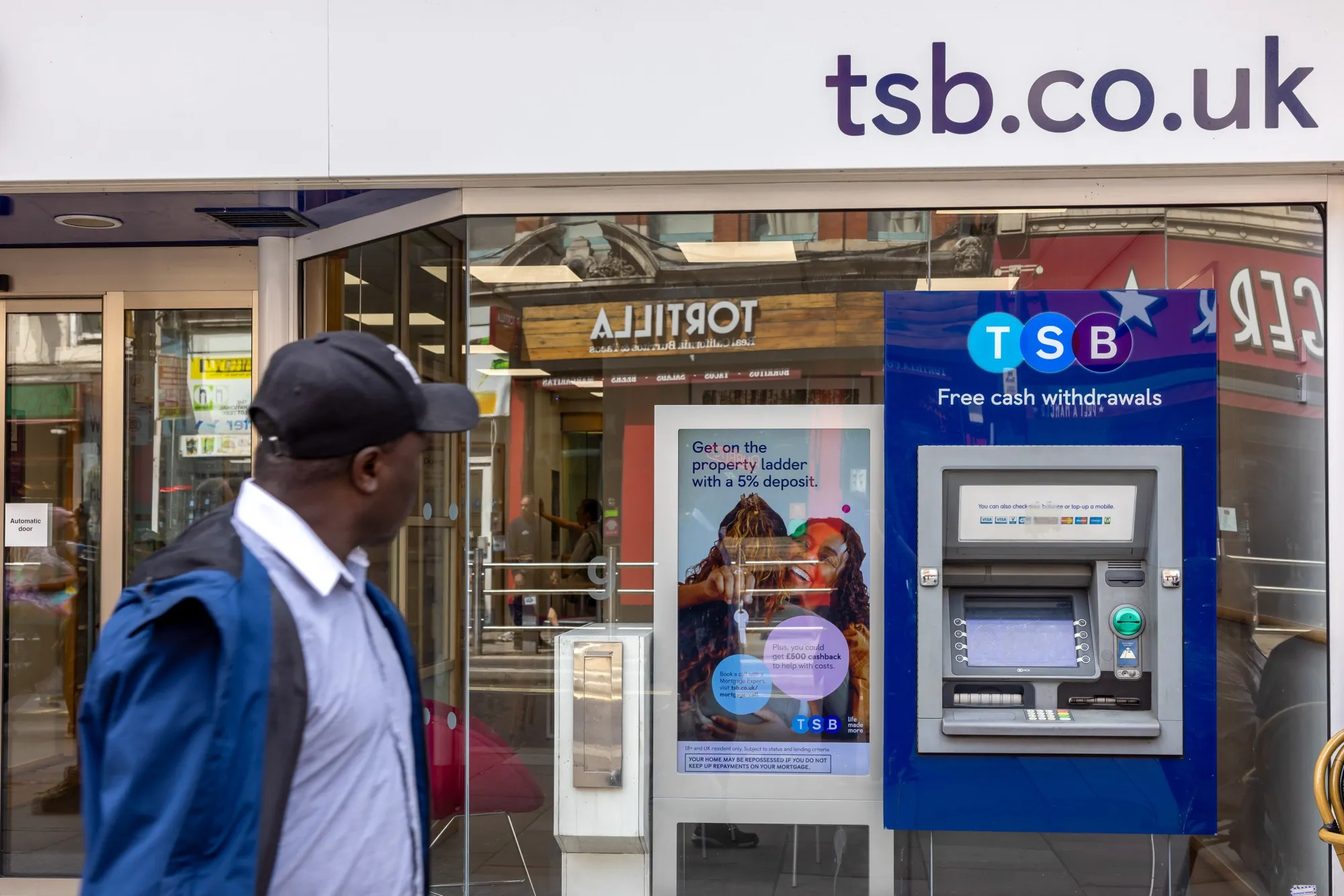 A bank branch of TSB Bank Plc in London.