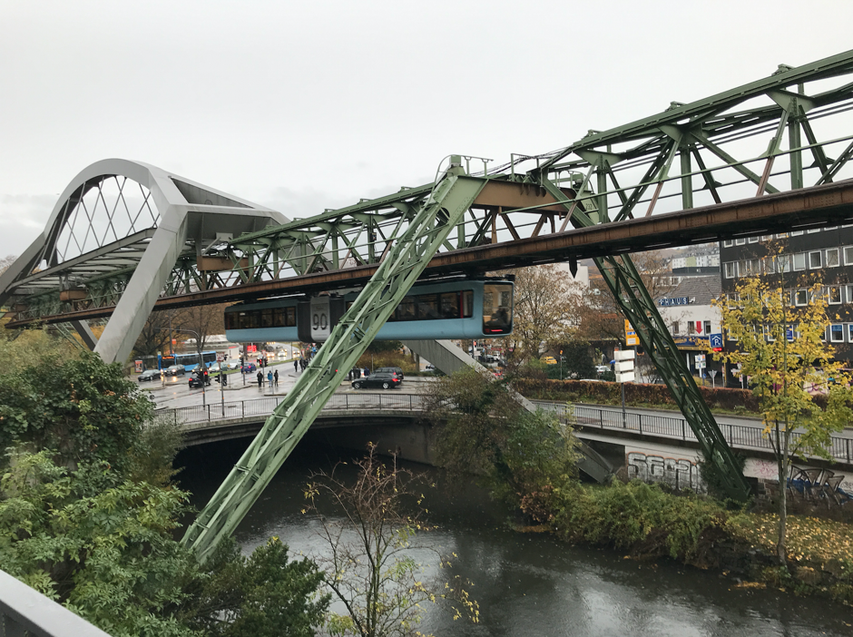The Schwebebahn runs 18 trains per direction, per hour during the day, making it more frequent than just about any transit line in the U.S., and many German lines, too. It’s also an exceedingly rare design.