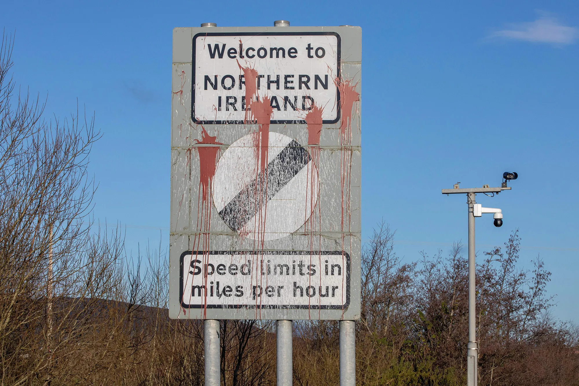 The main Dublin/Belfast motorway near Newry.