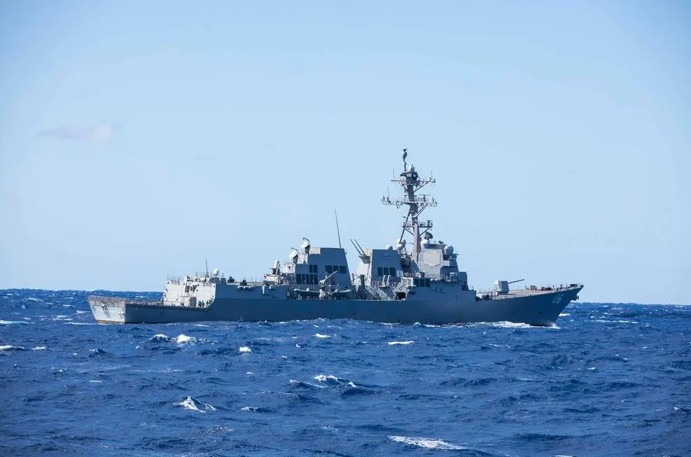 The Arleigh Burke-class guided missile destroyer USS Thomas Hudner.