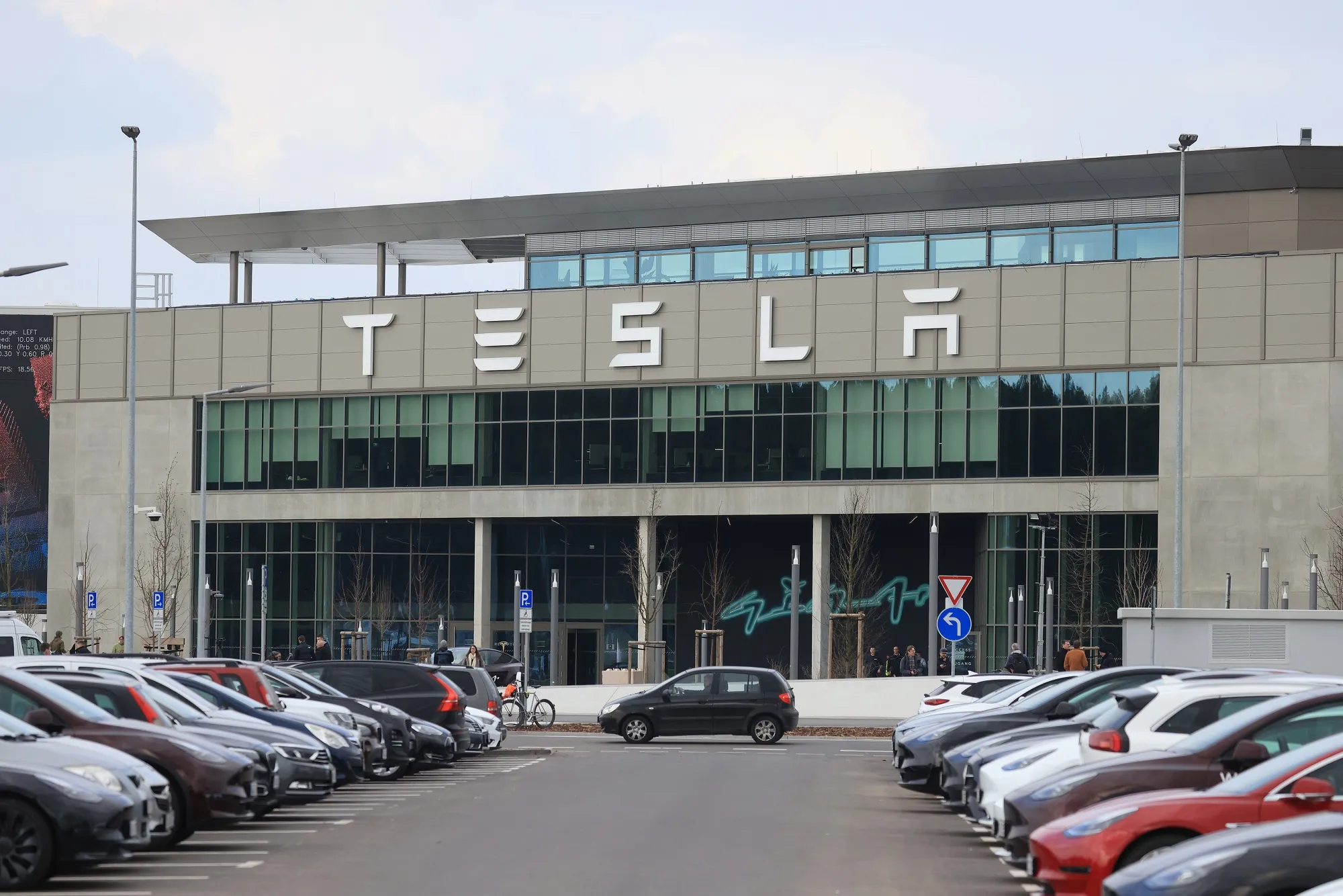 Tesla’s automotive plant in Gruenheide, Germany.