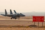An Israeli F-15 takes part in air defence exercises at the Ovda air force base, north&nbsp;of Eilat.&nbsp;