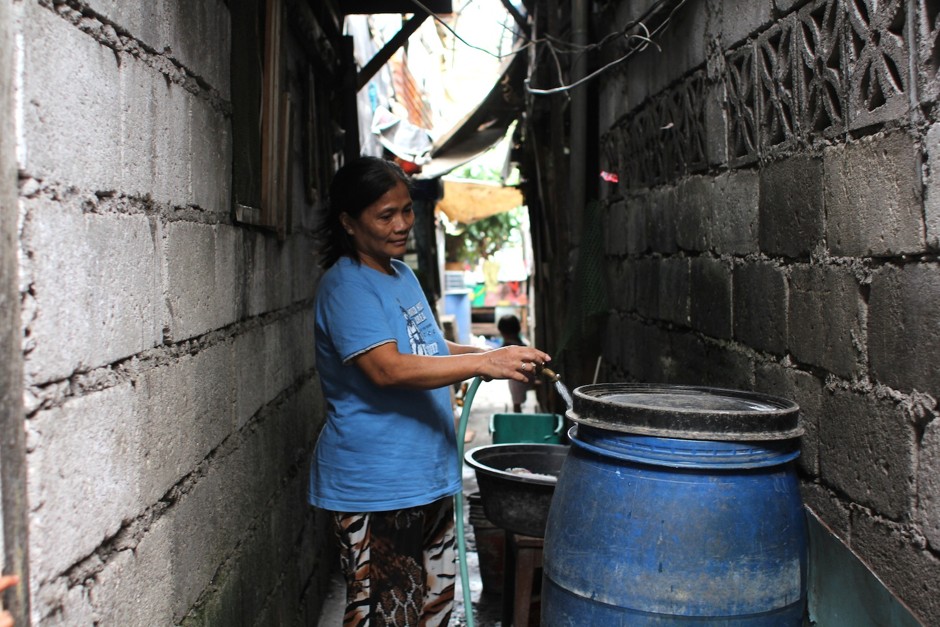 Nineta Gallardo works as a water tender, in charge of one of the dozen hoses in Farola. 