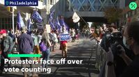 relates to Protesters Face Off Over Vote Counting