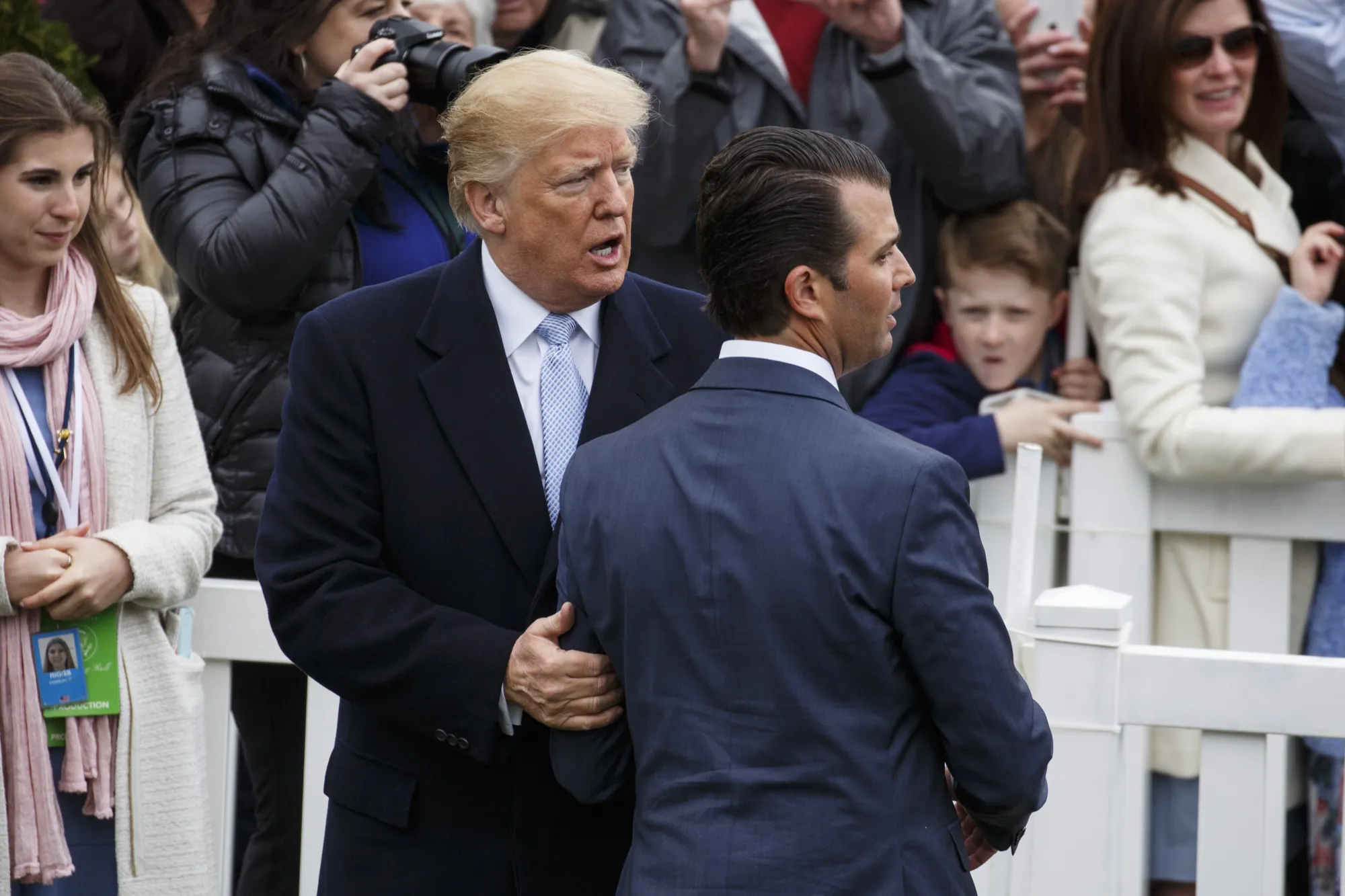 President Donald Trump and his son Donald Trump Jr.