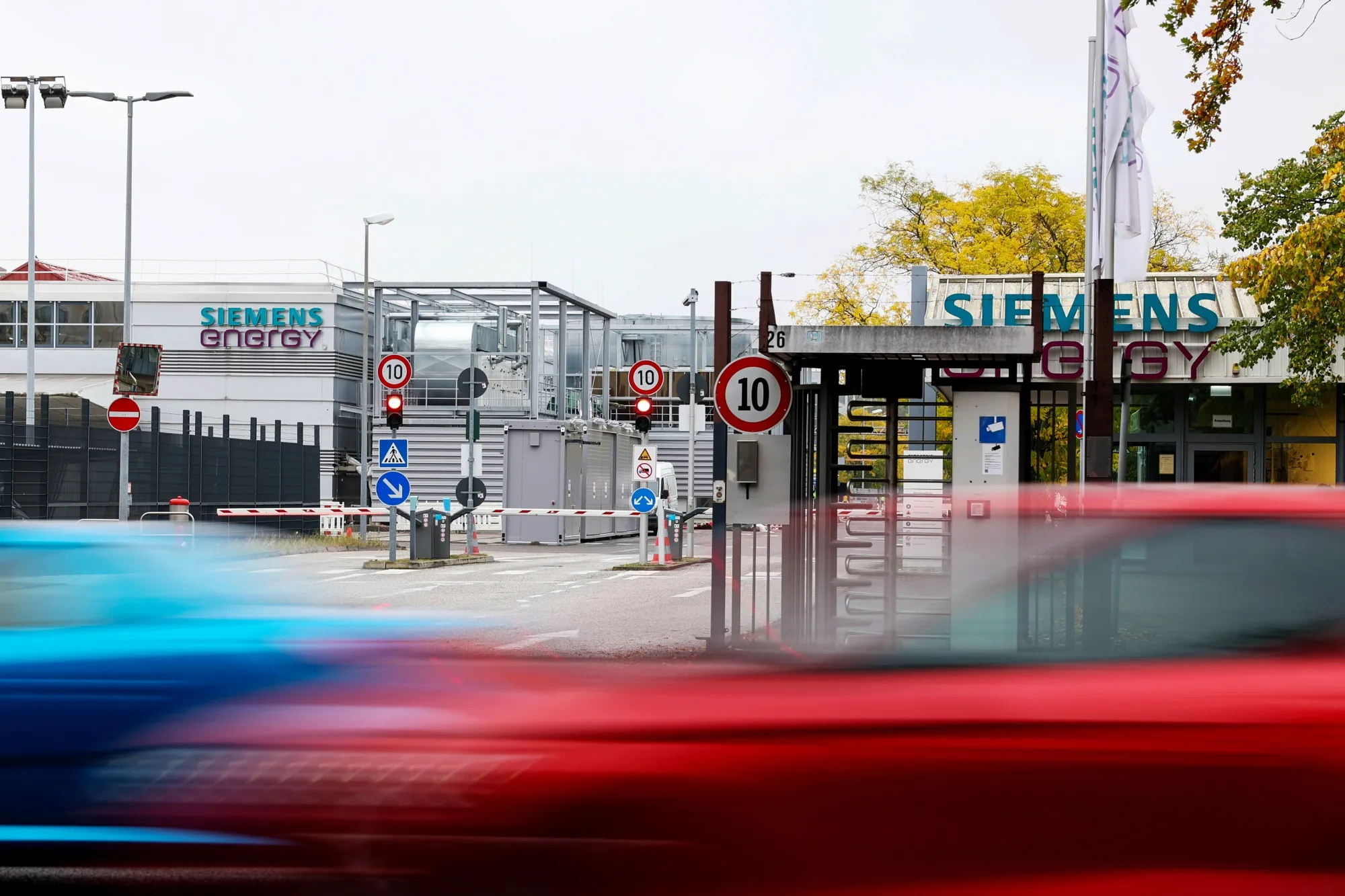An entrance to a Siemens Energy AG building in Berlin.&nbsp;Siemens Energy shares have more than quadrupled this year.