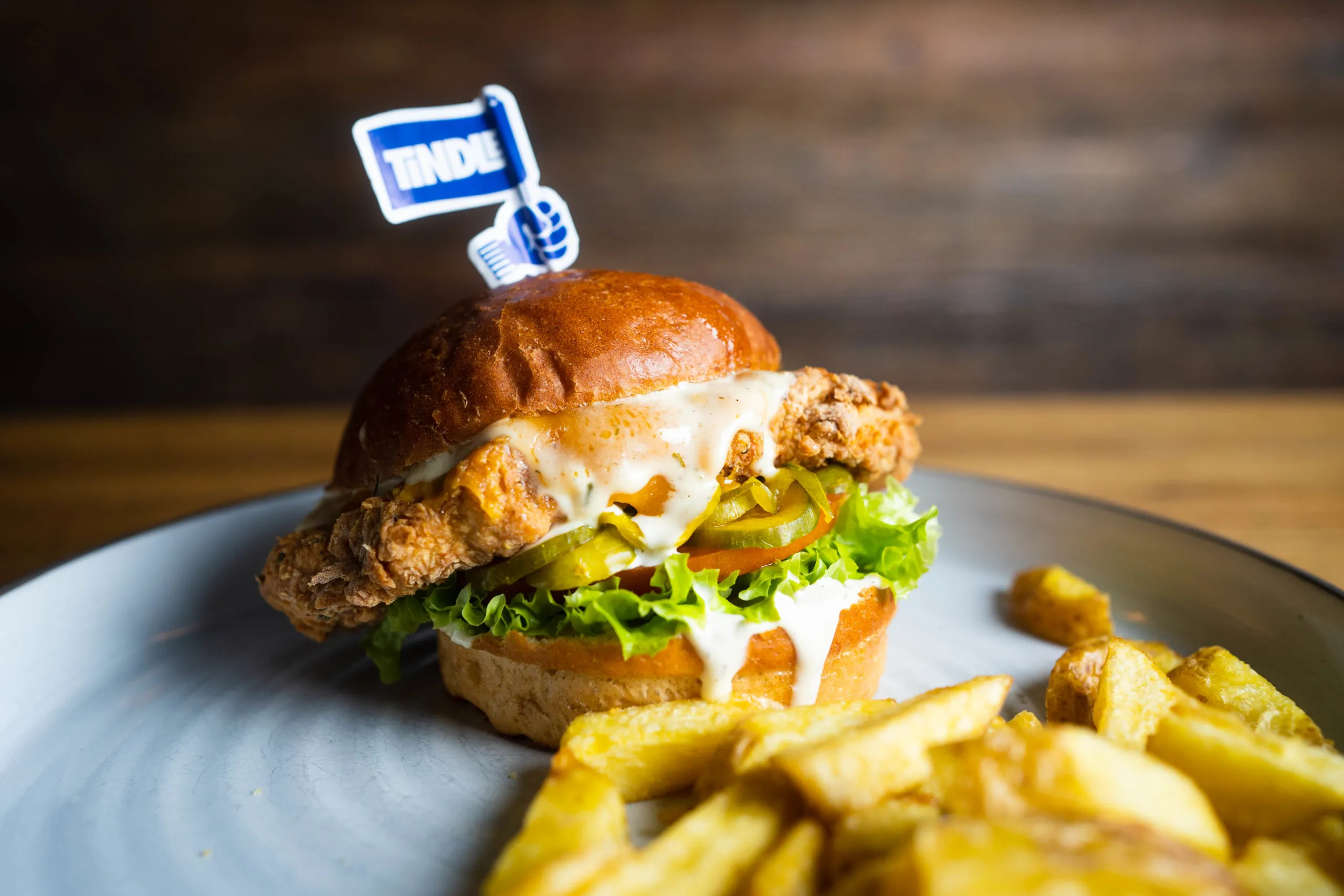 Next Gen Food's Tindle burger.