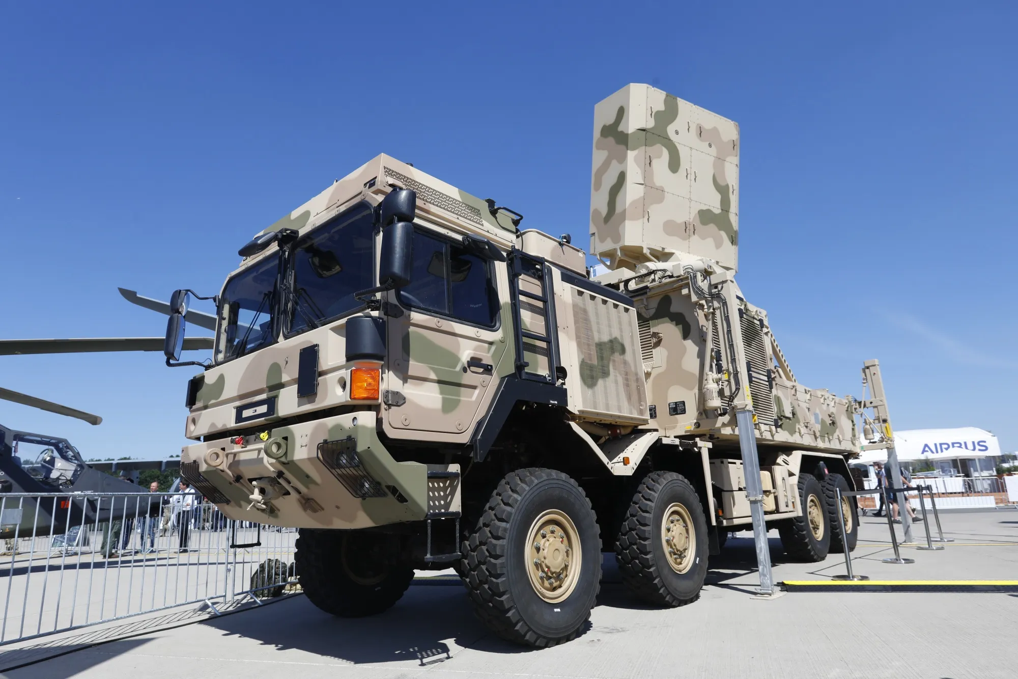 An IRIS-T radar vehicle. The system could be used alongside Arrow 3 and Patriot missiles.