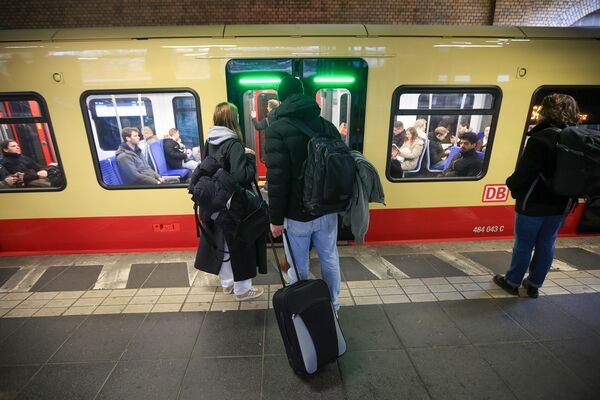 Commuters in Berlin