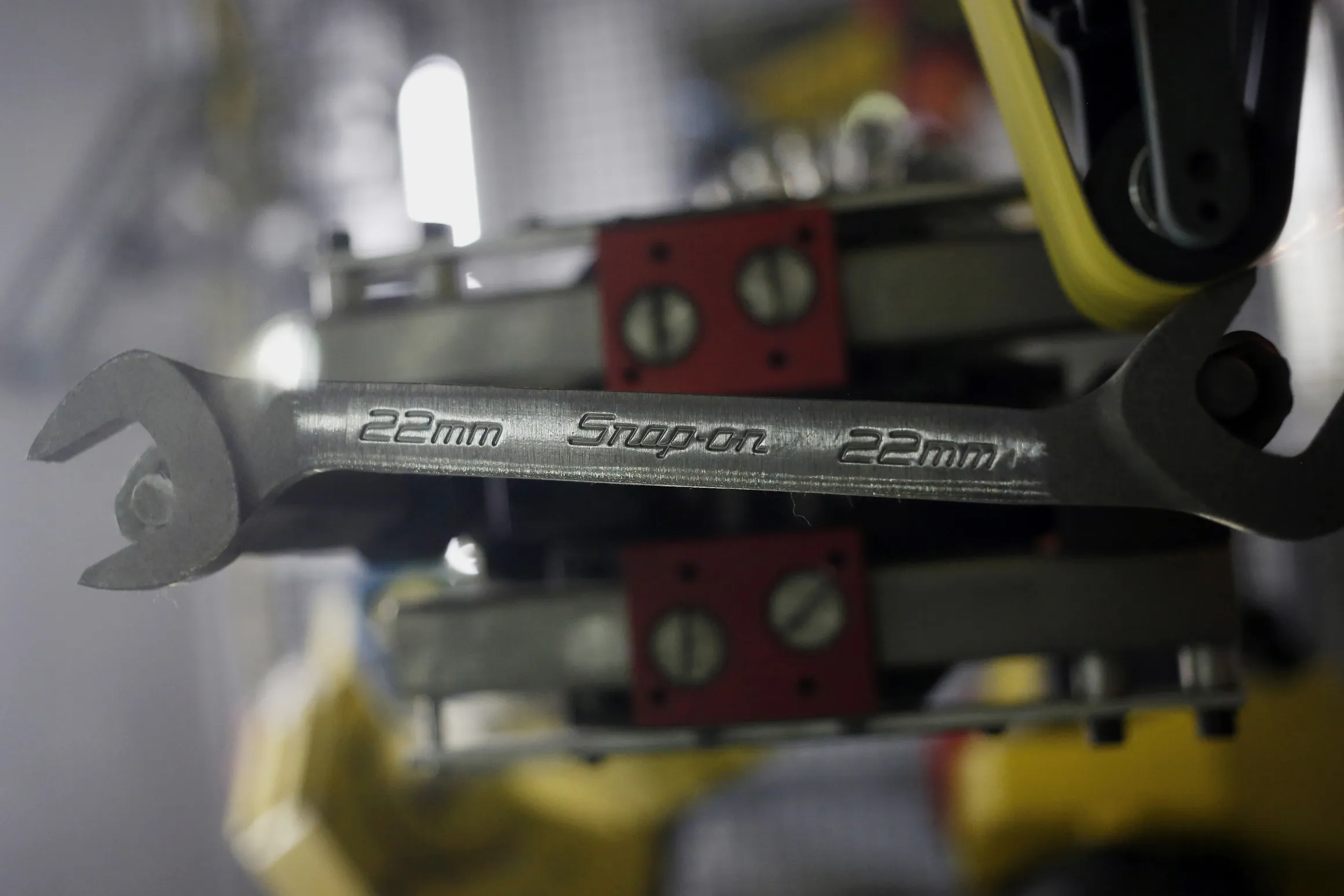 A wrench is finalized during production at the Snap-on Inc. manufacturing facility in Elizabethton, Tennessee.