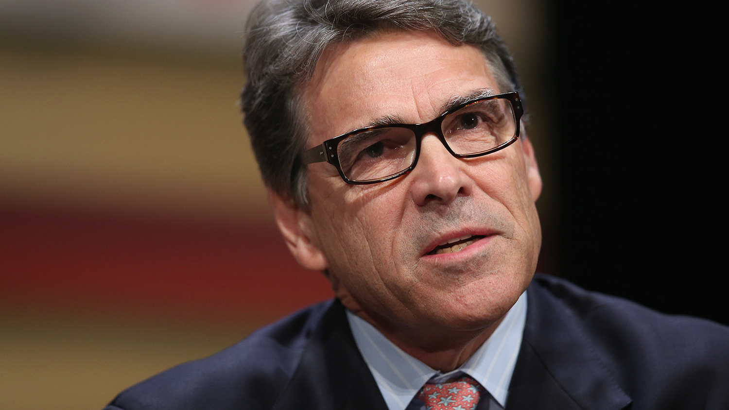 Republican presidential candidate and former Texas Governor Rick Perry fields questions at The Family Leadership Summit at Stephens Auditorium on July 18, 2015 in Ames, Iowa.
