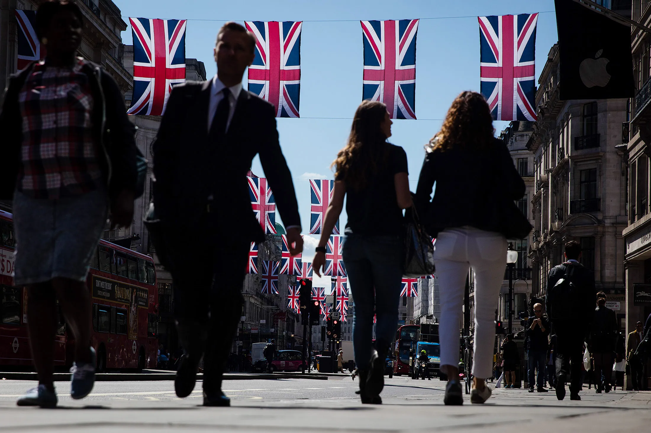 Shoppers On Oxford Street As Retail Sales Rise More Than Forecast