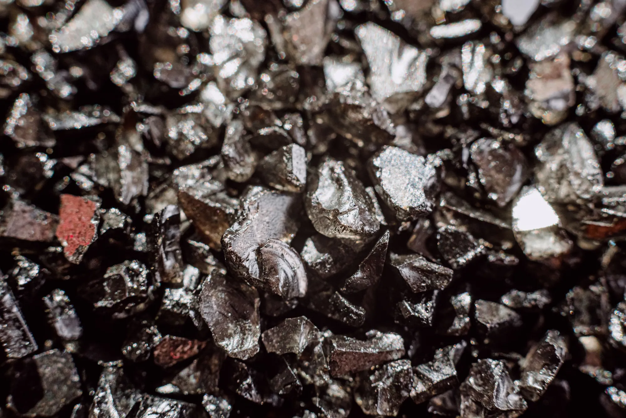 Germanium crystals.