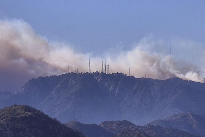 LA TV Stations’ Threatened as Fire Climbs Toward Antennas