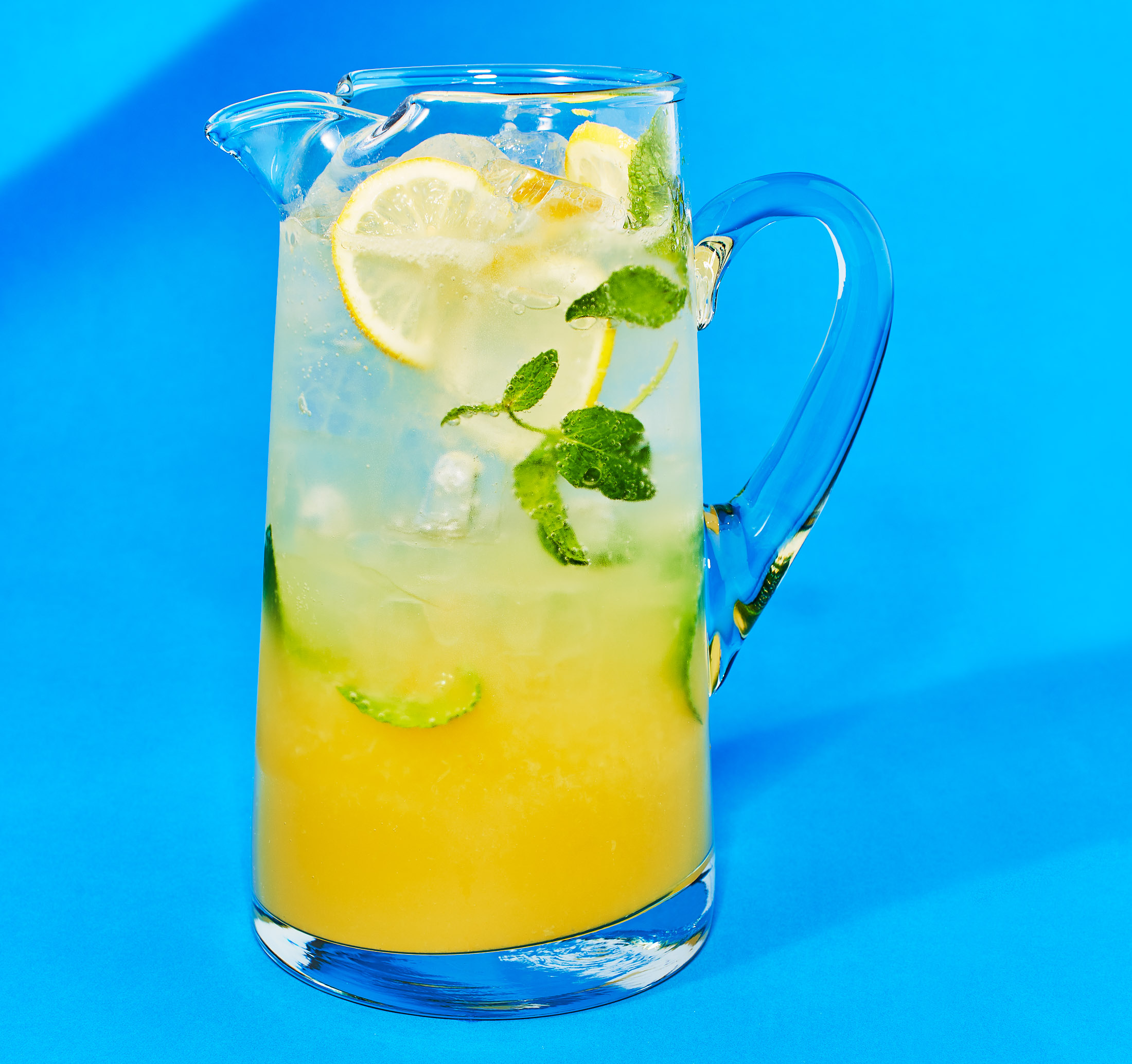 Ginger Mint Lemonade Recipe for a Party Punch With or Without