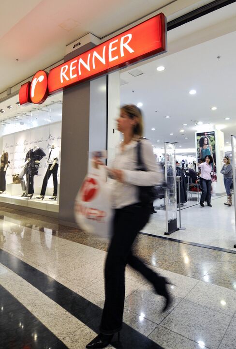 A Woman Exits A Renner Clothing Store