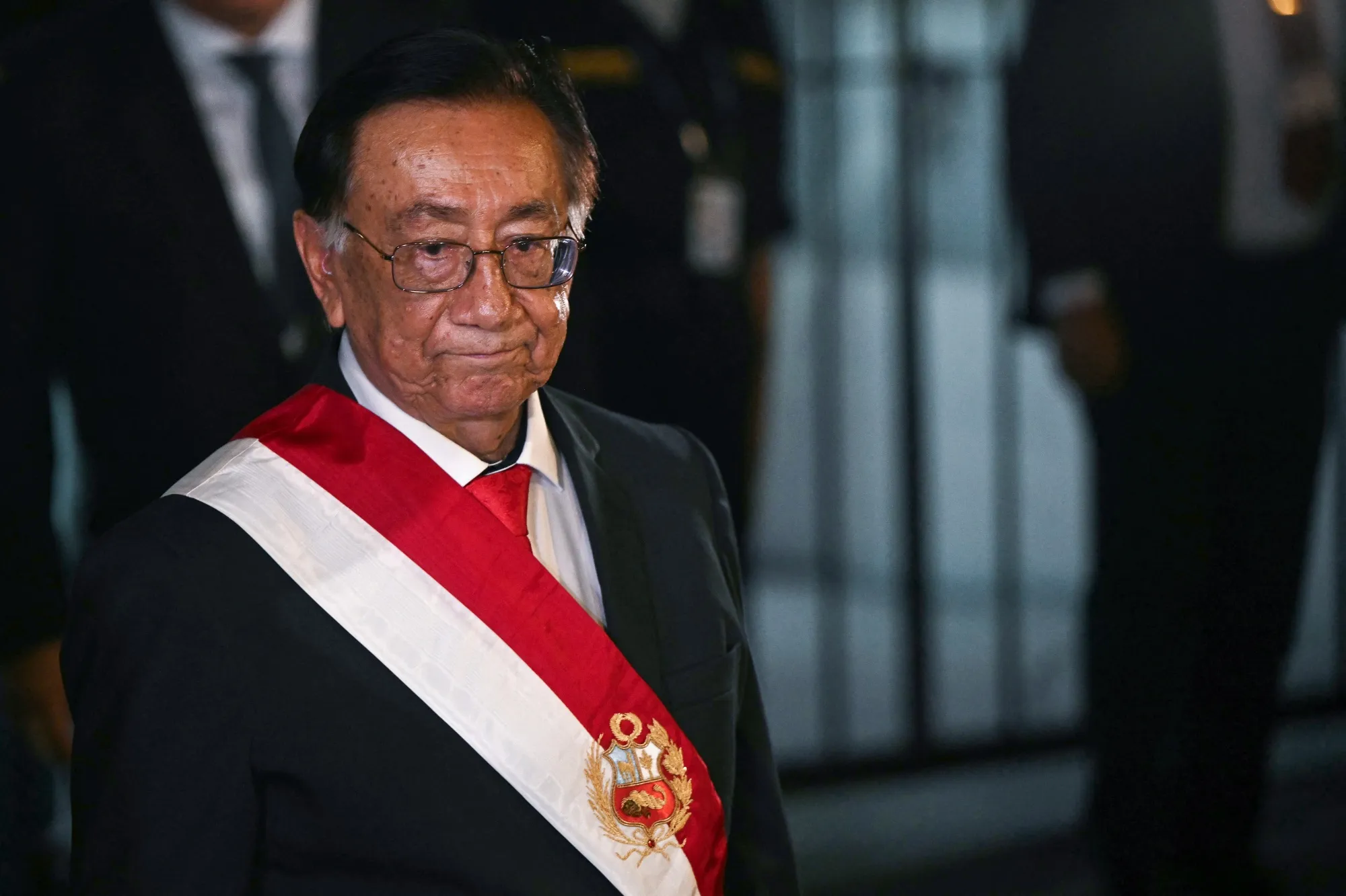 Peru's interim President Jose Maria Balcazar&nbsp;