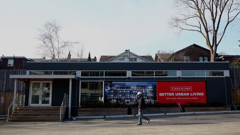 Urbancorp’s St. Clair West sales center.