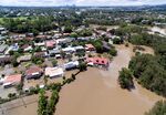 The flooded suburbs of Brisbane on March 1.