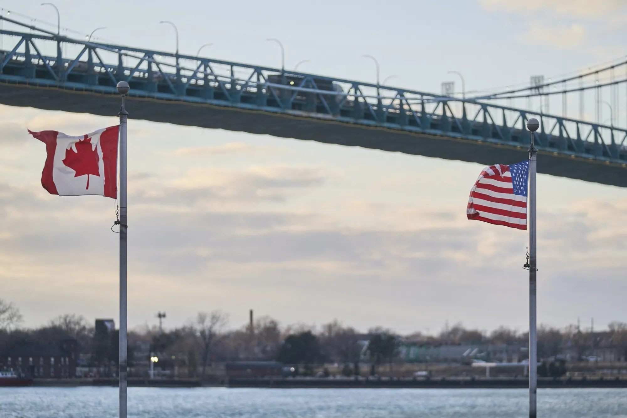 The border crossing between Windsor, Ontario, Canada, and Detroit.&nbsp;