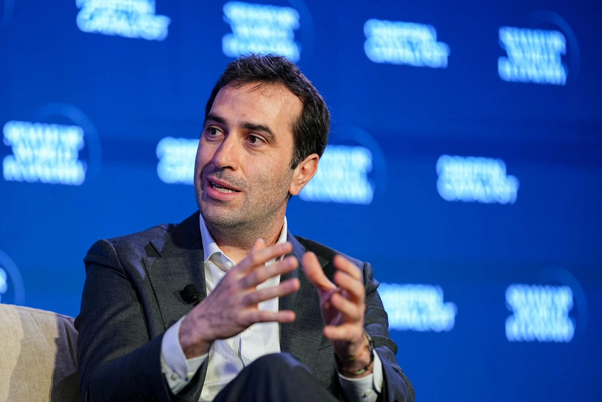 Carlos Cuerpo, Spain's economy minister,&nbsp;during the International Monetary Fund&nbsp;and World Bank spring meetings in Washington on April 16.