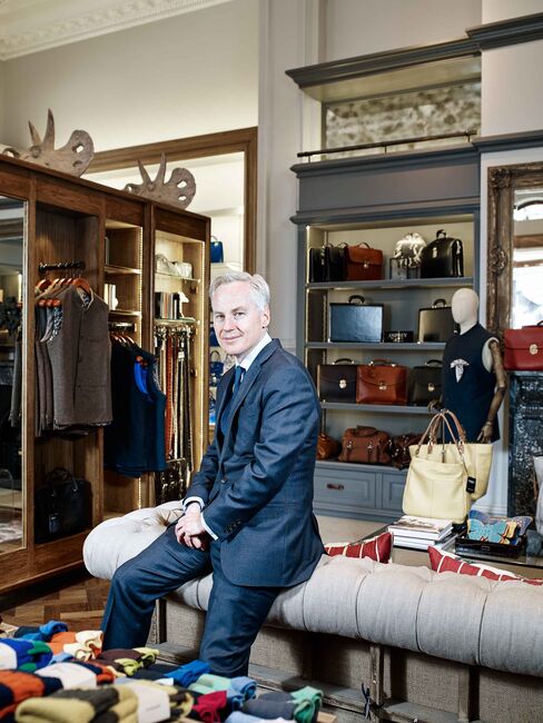 Paul Clark, the Crown Estate’s investment director, in Osprey, a store in London’s St. James’s district