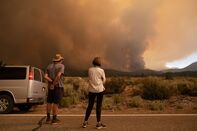 Firefighters Battle The Tamarack Fire In Alpine County