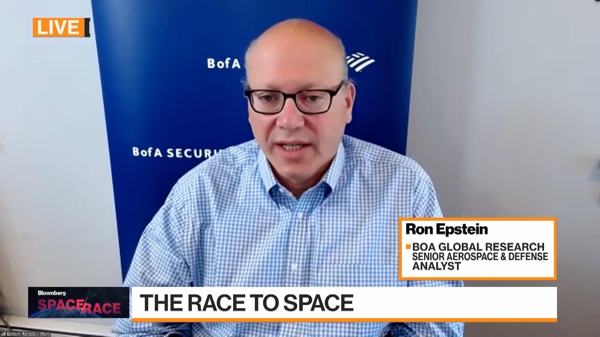Watch BofA's Ron Epstein on Space Race - Bloomberg Watch BofA's Ron Epstein on Space Race - Bloomberg