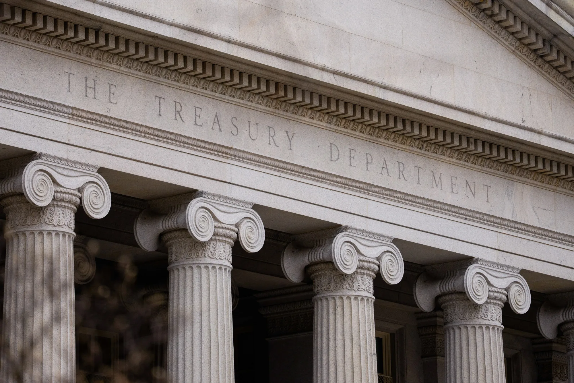 The US Treasury Department in Washington.