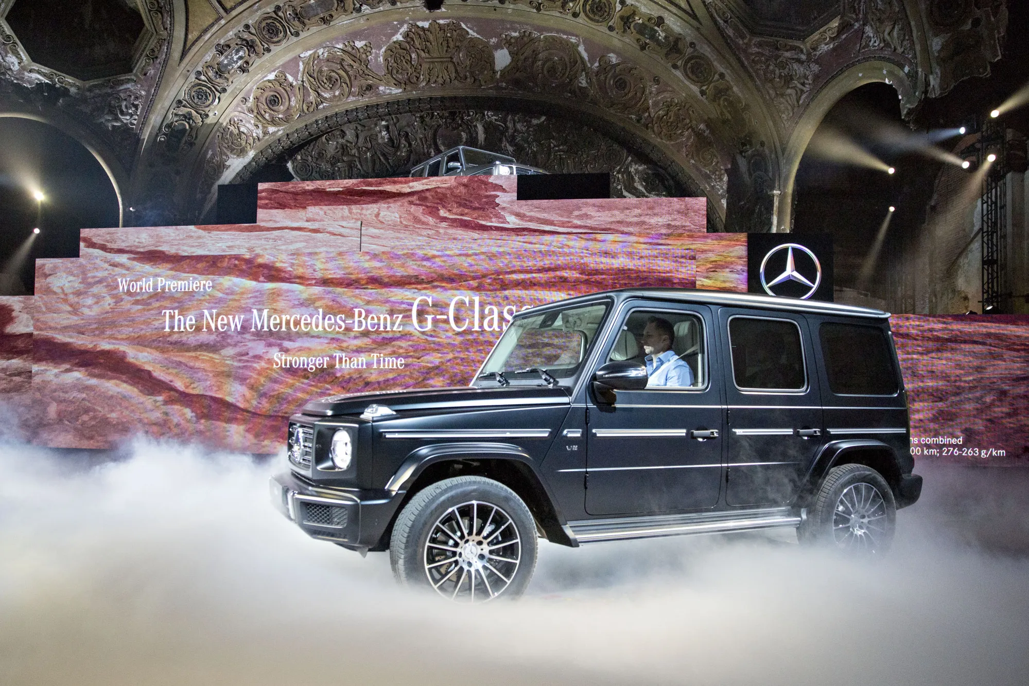The Mercedes-Benz G-Class vehicle at&nbsp;the 2018 North American International Auto Show&nbsp;in Detroit, Michigan, Jan. 14.