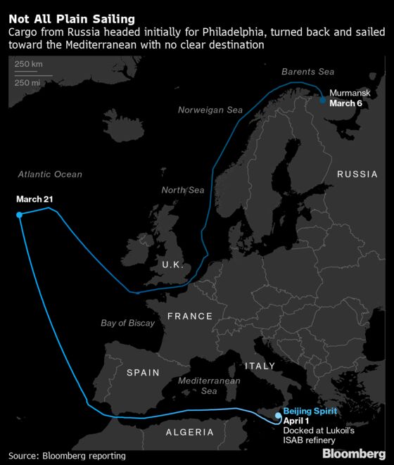 Russian Oil Exports Are Forced on Longer Voyages to Find Buyers