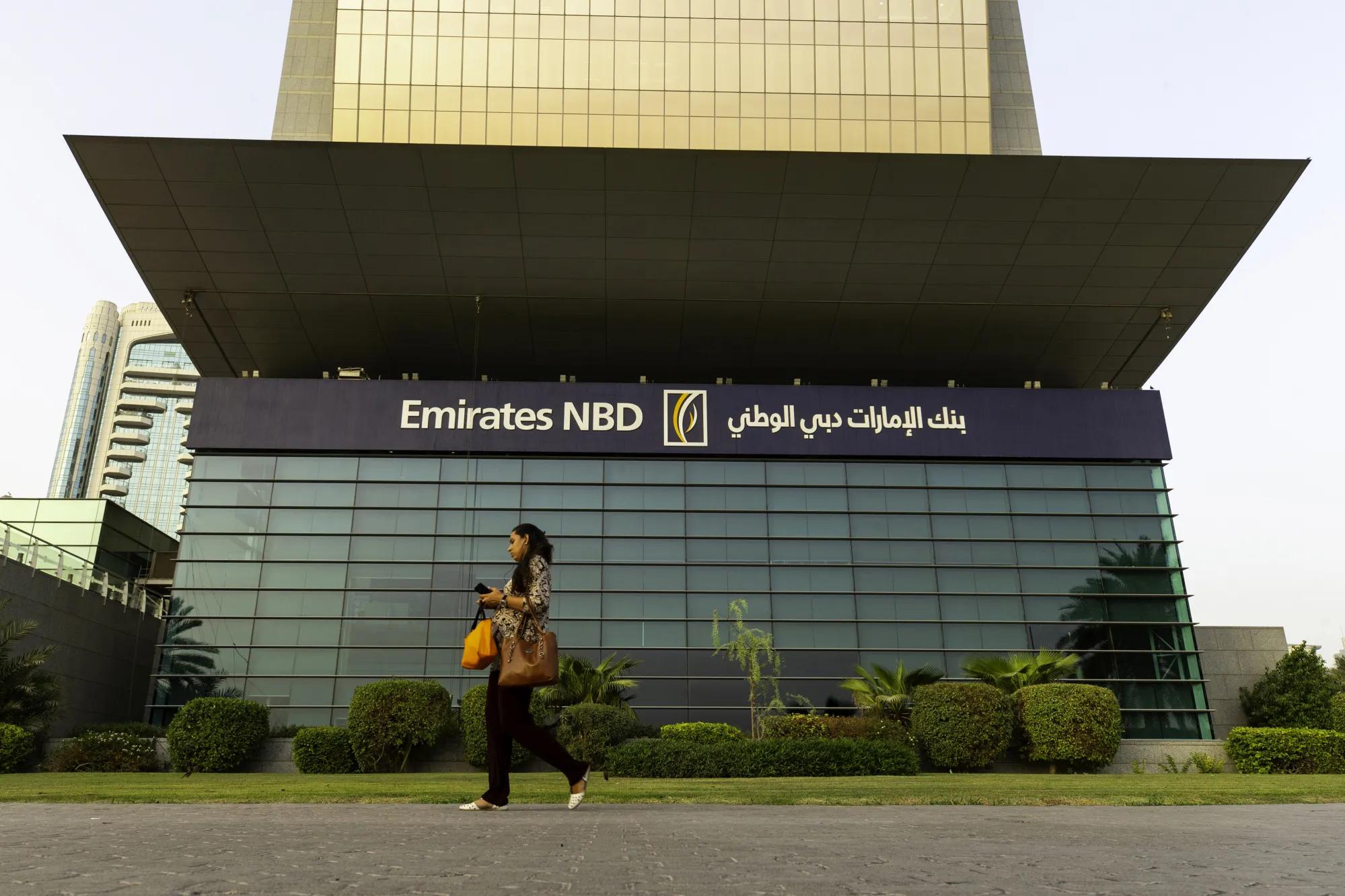 The Emirates NBD bank in Dubai, United Arab Emirates.