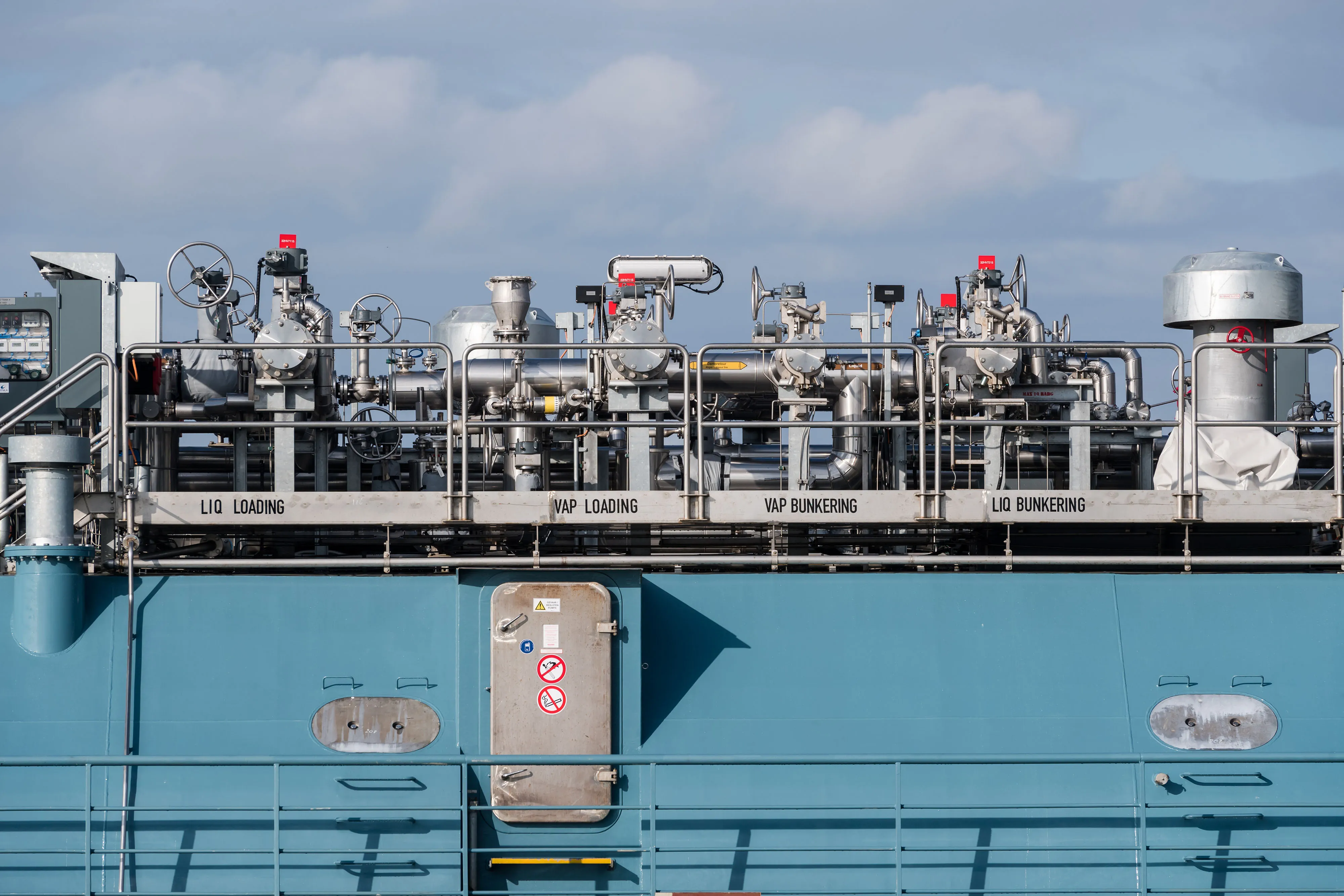 Liquid Natural Gas Shipping At Port of Rotterdam