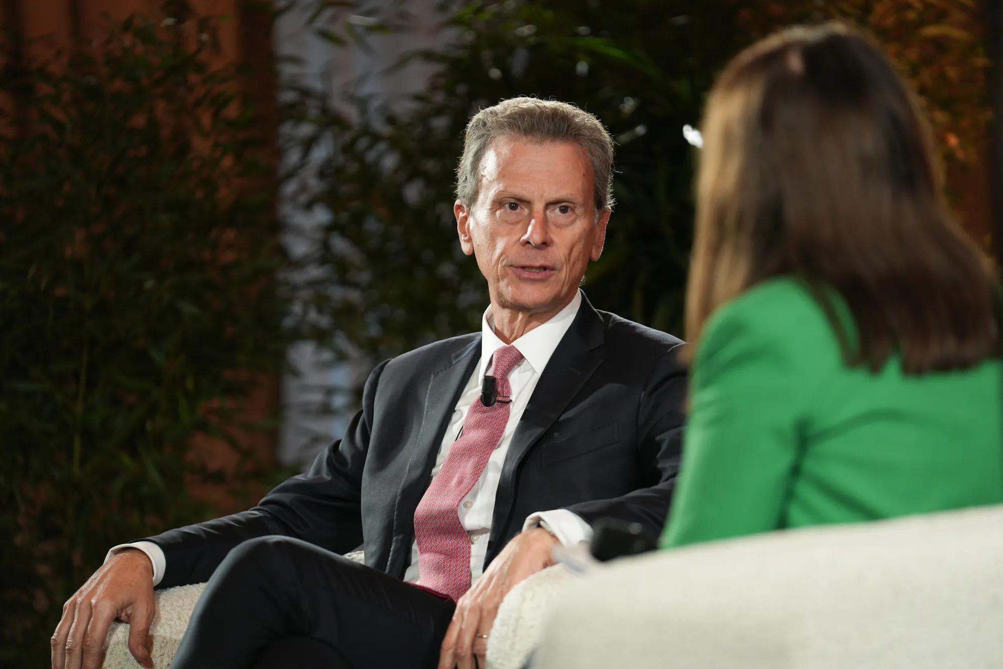 Italy's treasury director-general&nbsp;Riccardo Barbieri Hermitte&nbsp;at the Bloomberg Future of Finance conference in Milan on Nov. 12.